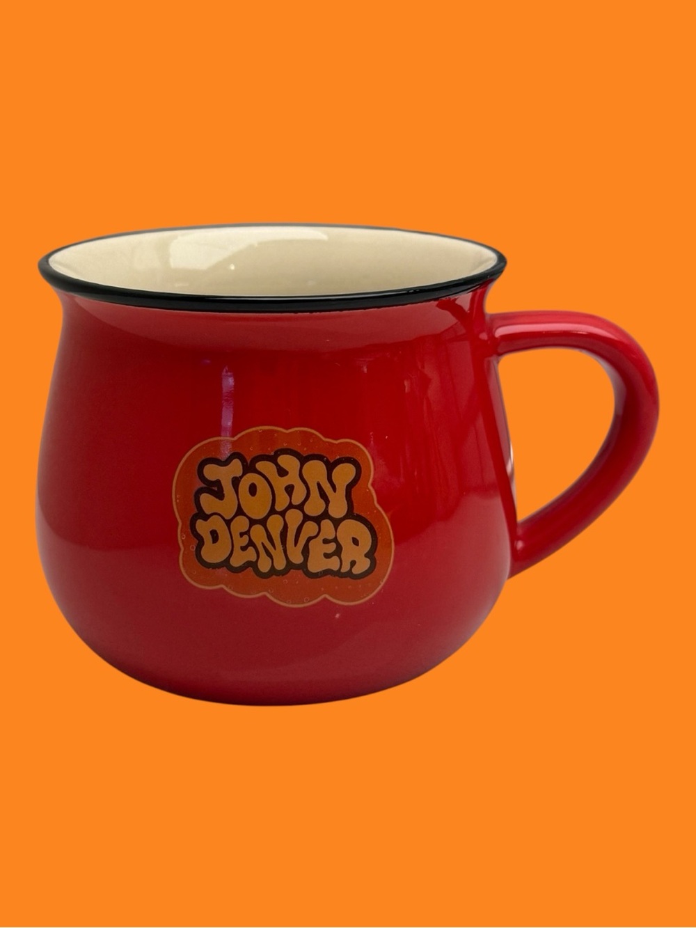 John Denver Mug Ceramic Red